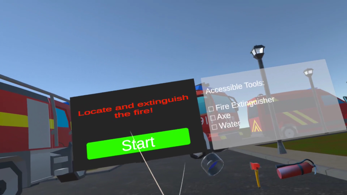 Fire start screenshot